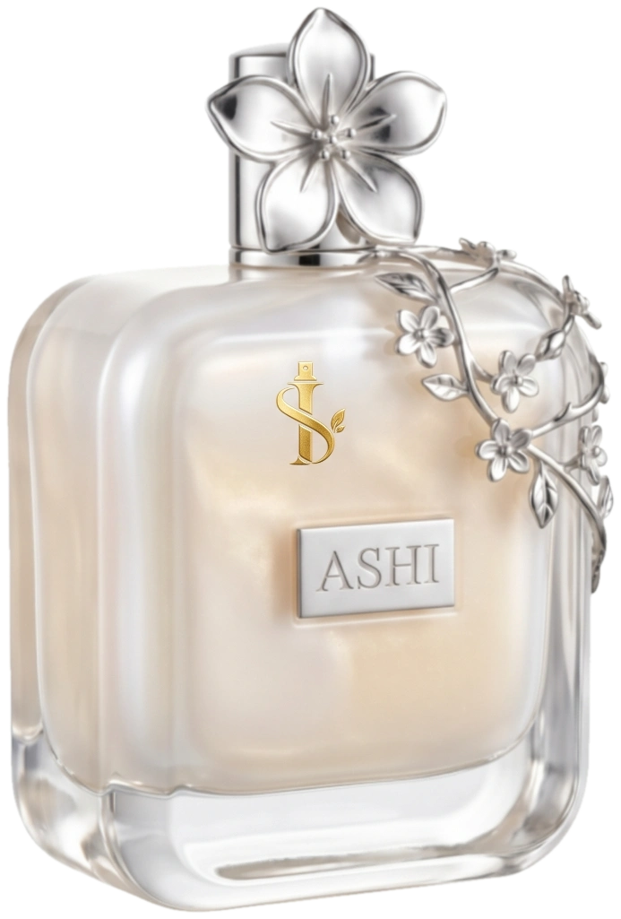Ashi white flower perfume bottle