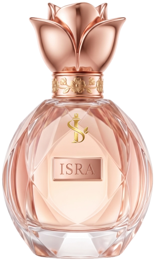 Isra floral perfume bottle