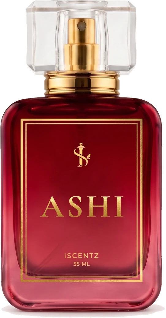 Ashi red perfume bottle